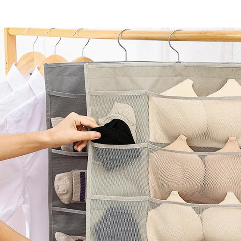 👙🧦Double-Sided Storage Underwear Hanging Organizer