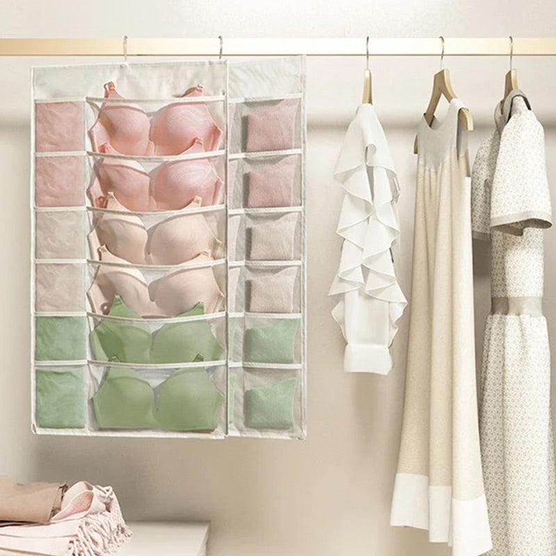 👙🧦Double-Sided Storage Underwear Hanging Organizer