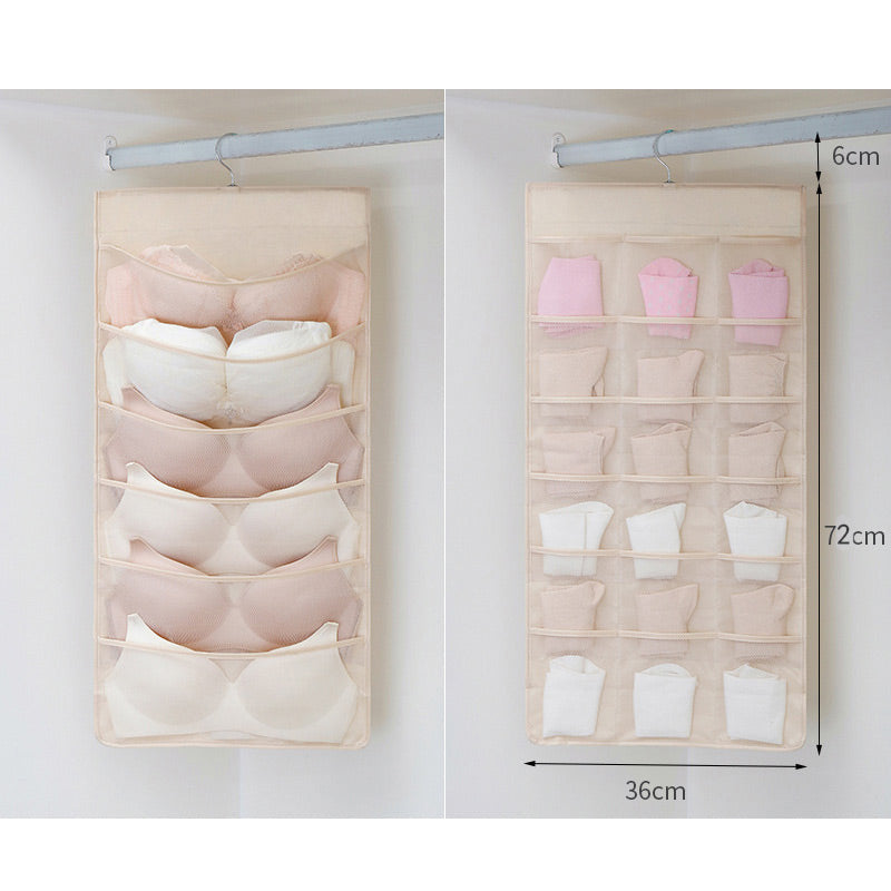 👙🧦Double-Sided Storage Underwear Hanging Organizer
