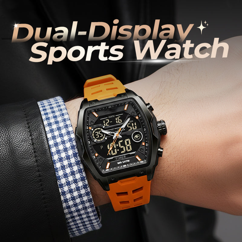 ⌚ 50% OFF NOW! ⏱️ Sports Watch – Dual-Display, Luminous Backlight & 5ATM Waterproof – For Active Lifestyles 🏃