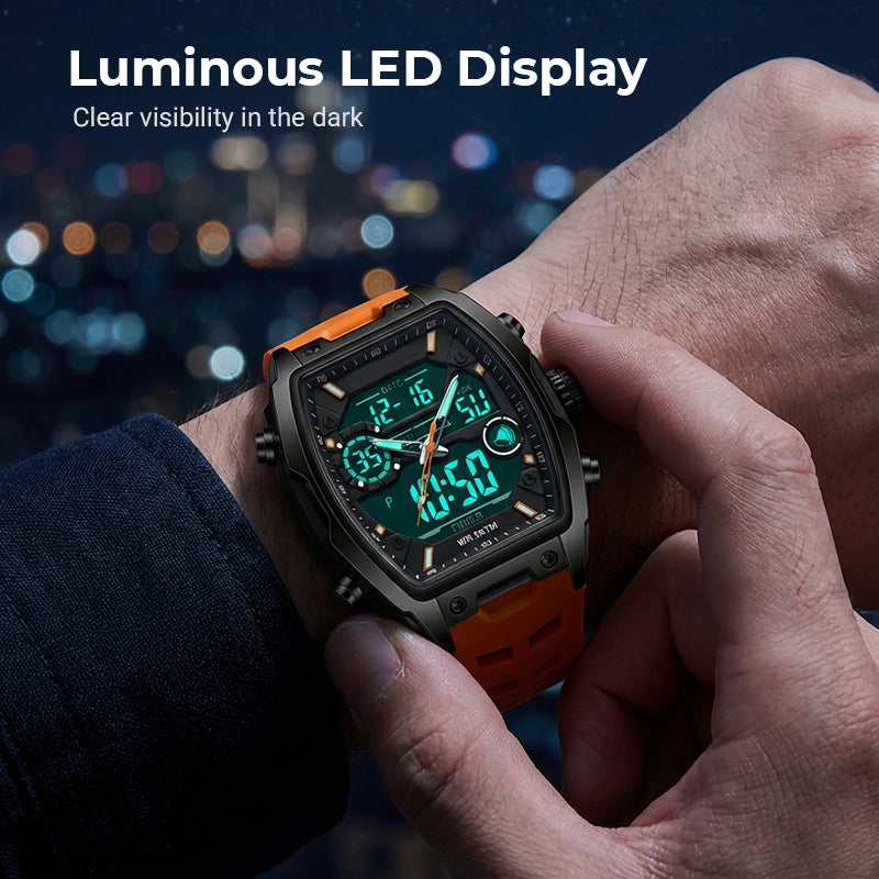 ⌚ 50% OFF NOW! ⏱️ Sports Watch – Dual-Display, Luminous Backlight & 5ATM Waterproof – For Active Lifestyles 🏃