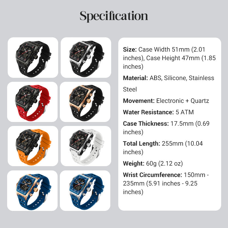 ⌚ 50% OFF NOW! ⏱️ Sports Watch – Dual-Display, Luminous Backlight & 5ATM Waterproof – For Active Lifestyles 🏃