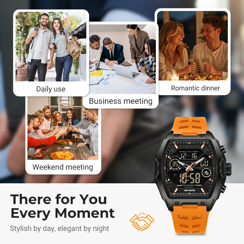 ⌚ 50% OFF NOW! ⏱️ Sports Watch – Dual-Display, Luminous Backlight & 5ATM Waterproof – For Active Lifestyles 🏃