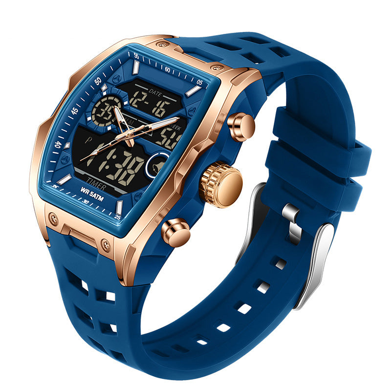 ⌚ 50% OFF NOW! ⏱️ Sports Watch – Dual-Display, Luminous Backlight & 5ATM Waterproof – For Active Lifestyles 🏃