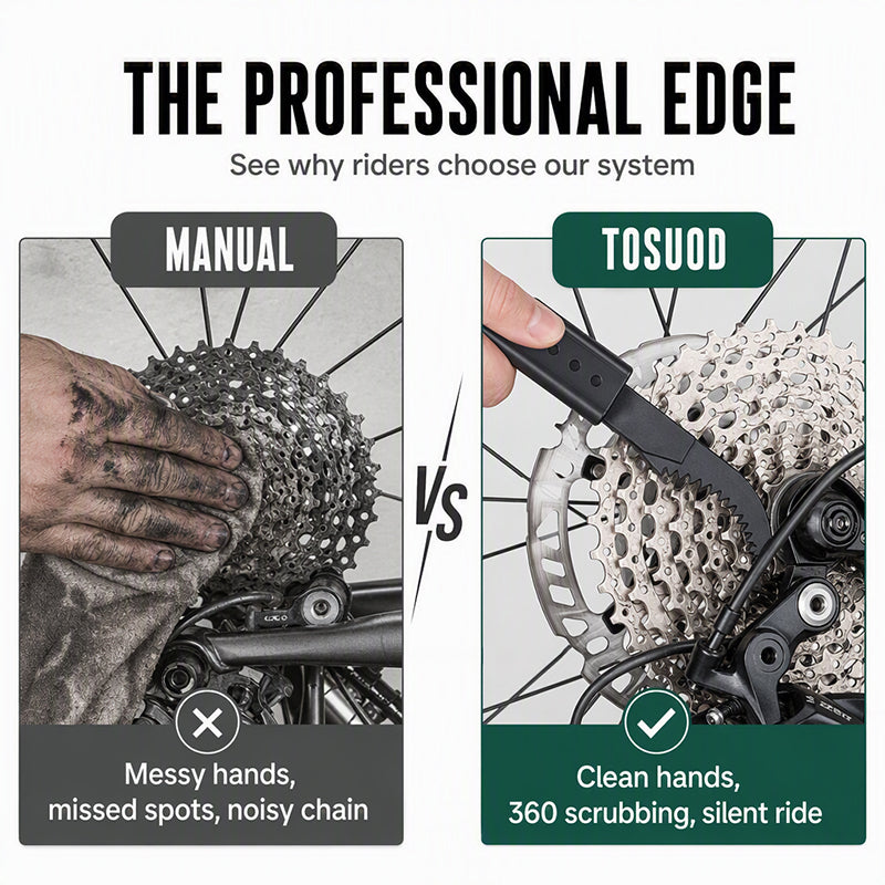 🚴 50% OFF NOW! 🔗 Chain Washer – 74 Bristles Surround Every Link, Restore Smooth Pedaling in Minutes 🧼