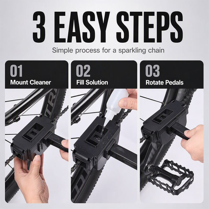 🚴 50% OFF NOW! 🔗 Chain Washer – 74 Bristles Surround Every Link, Restore Smooth Pedaling in Minutes 🧼