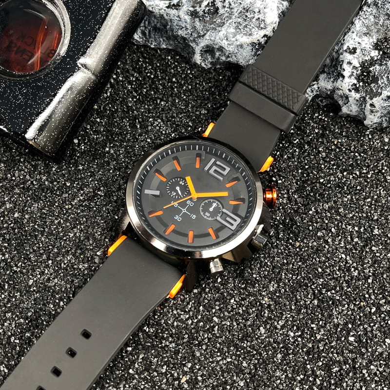 🎉 2026 Sale — Over 21,100 Sold!⌚ Men Casual Sport Silicone Strap Quartz Wrist Watch ✨