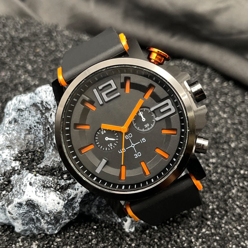 🎉 2026 Sale — Over 21,100 Sold!⌚ Men Casual Sport Silicone Strap Quartz Wrist Watch ✨
