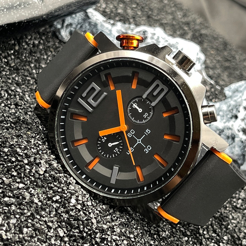 🎉 2026 Sale — Over 21,100 Sold!⌚ Men Casual Sport Silicone Strap Quartz Wrist Watch ✨