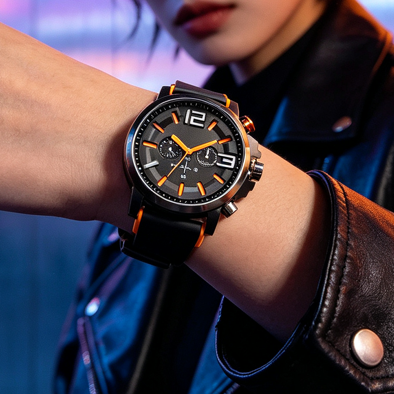 🎉 2026 Sale — Over 21,100 Sold!⌚ Men Casual Sport Silicone Strap Quartz Wrist Watch ✨