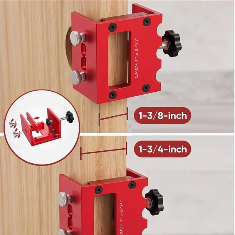 🚪 50% OFF NOW! 🔧 Door Latch Mortising Kit – Precise Cutouts, 3 Depths & Fits 1-3/8" & 1-3/4" Wood Doors 🛠️