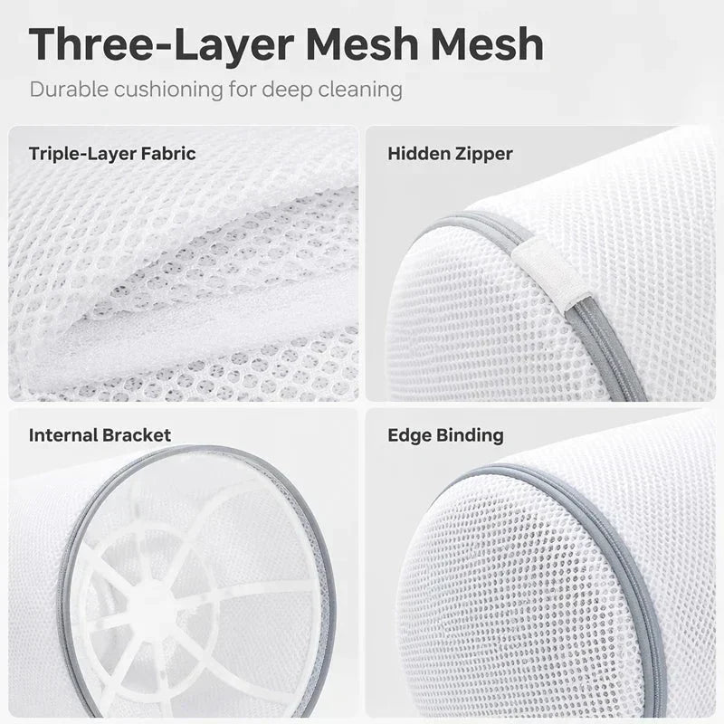 Double Layer Mesh Bag for Washing Shoes in the Washing Machine
