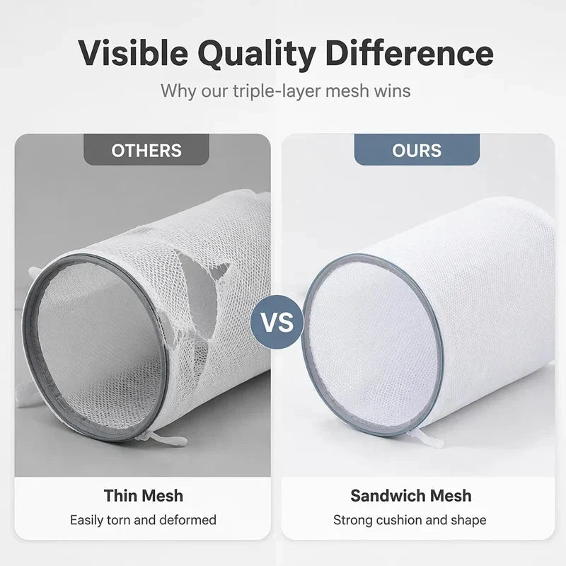 Double Layer Mesh Bag for Washing Shoes in the Washing Machine