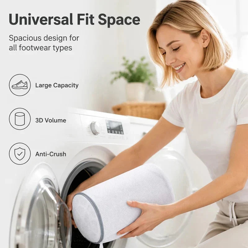 Double Layer Mesh Bag for Washing Shoes in the Washing Machine