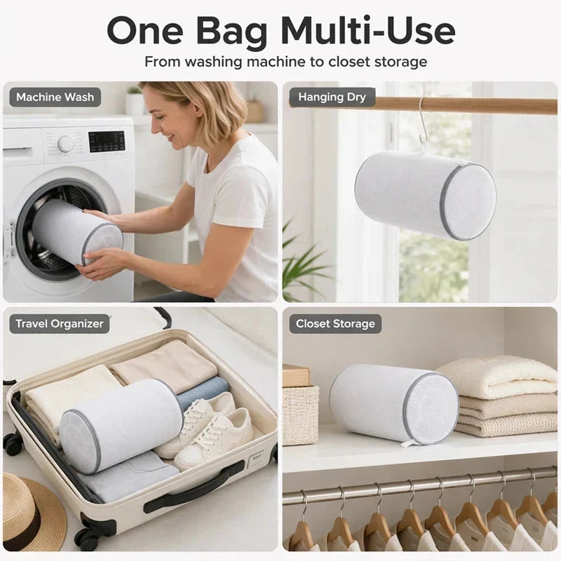 Double Layer Mesh Bag for Washing Shoes in the Washing Machine