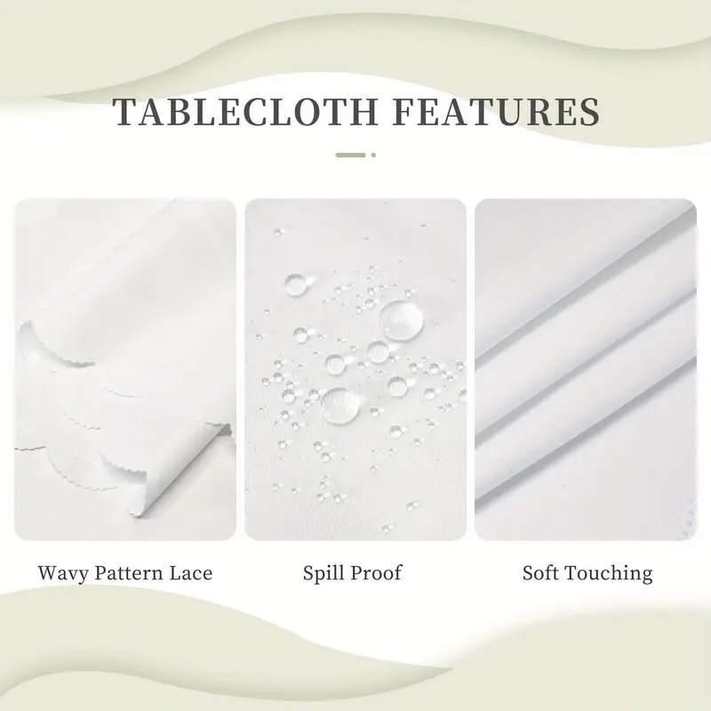 ⏳Time-Limited Special⏰Elegant Waterproof Embossed Floral Tablecloth