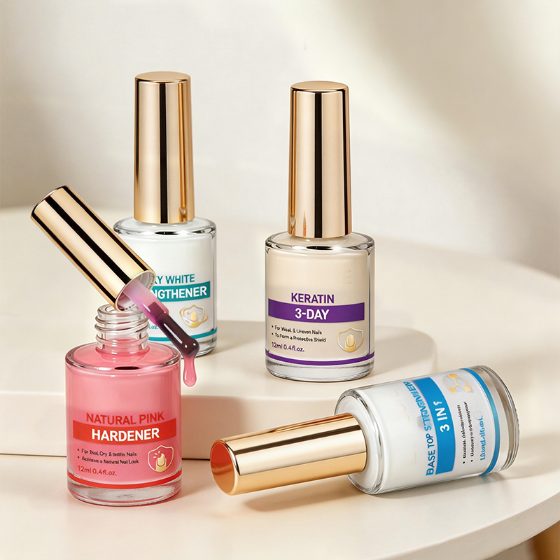 💅 Professional Milk Protein Nail Strengthener ✨🦹 - High Shine | Lightweight Texture | 4 Formulas | Daily Use | Base & Top Coat | 50% OFF
