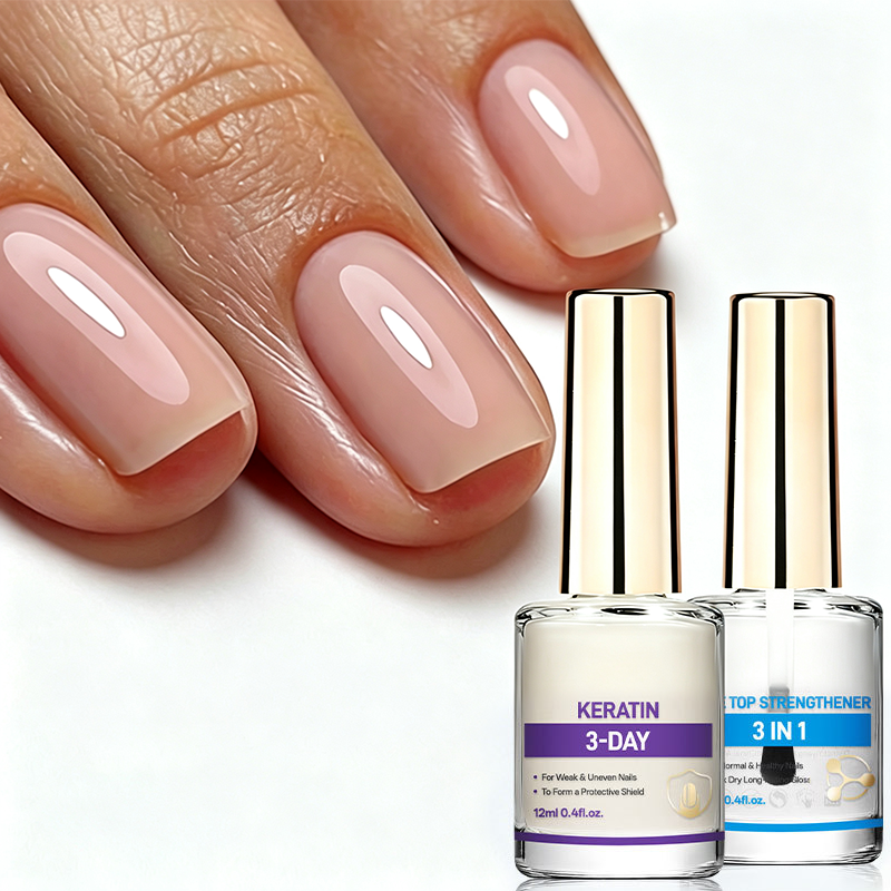 💅 Professional Milk Protein Nail Strengthener ✨🦹 - High Shine | Lightweight Texture | 4 Formulas | Daily Use | Base & Top Coat | 50% OFF