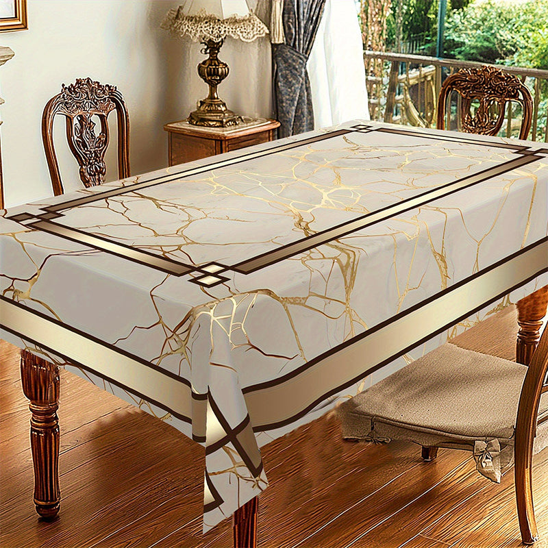 🏠 2026 Sale — Over 32 100 Sold!✨ Waterproof Marble‑Print Tablecloth