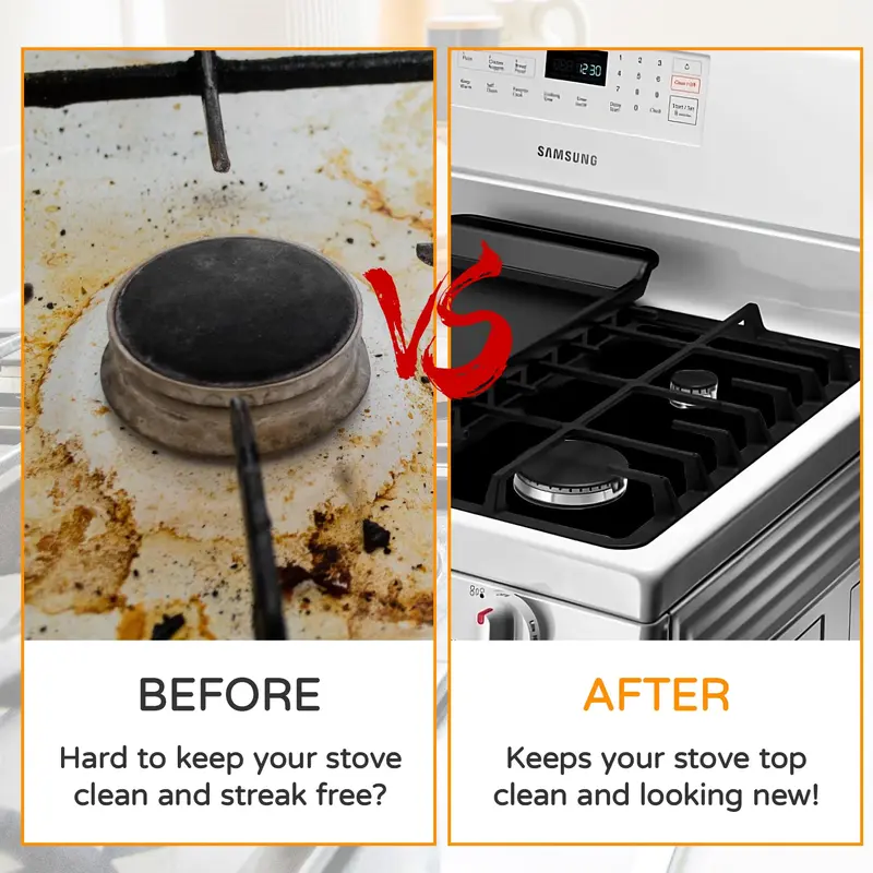 📢📢50% OFF !!⏰🎉 2026 Sale — Over 21,000 Sold! 🔥 Reusable Gas Stove Burner Protectors – Heat-Resistant to 260°C, Non-Stick, Easy Clean – Keeps Your Stove Looking New! ✨
