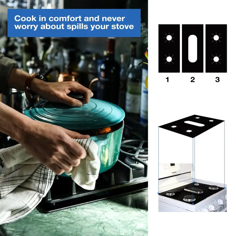 📢📢50% OFF !!⏰🎉 2026 Sale — Over 21,000 Sold! 🔥 Reusable Gas Stove Burner Protectors – Heat-Resistant to 260°C, Non-Stick, Easy Clean – Keeps Your Stove Looking New! ✨