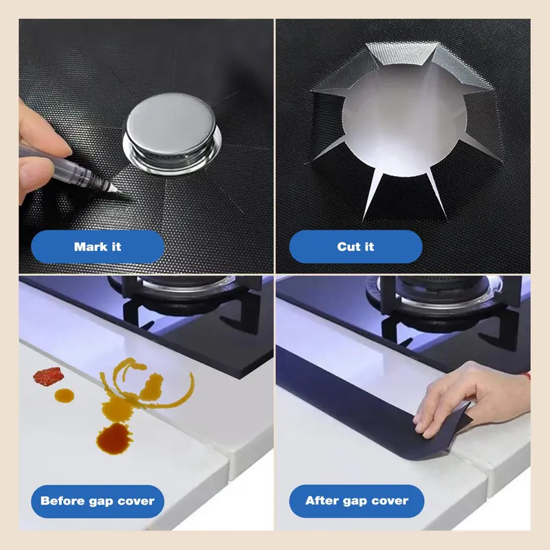 📢📢50% OFF !!⏰🎉 2026 Sale — Over 21,000 Sold! 🔥 Reusable Gas Stove Burner Protectors – Heat-Resistant to 260°C, Non-Stick, Easy Clean – Keeps Your Stove Looking New! ✨