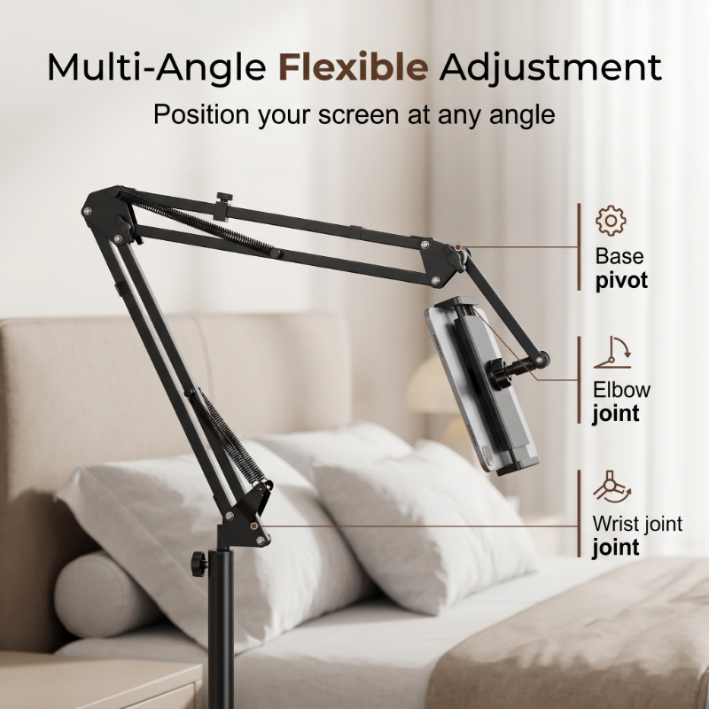 🎁2026 New Arrivals 50% OFF💥Watch in Bed, Hands-Free – Magnetic Tablet Stand with Hidden Mattress Base. No Shaking, No Drilling.