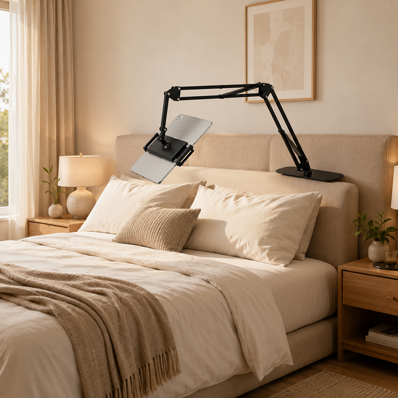 🎁2026 New Arrivals 50% OFF💥Watch in Bed, Hands-Free – Magnetic Tablet Stand with Hidden Mattress Base. No Shaking, No Drilling.