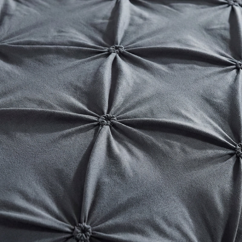 🎉 2026 SALE 50% OFF! 🛏️ 3-Piece Pintuck Pleated Duvet Cover & Pillowcases Set – Elegant Texture, Hidden Zipper & Machine Washable ✨