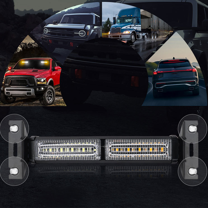 ⏳🔥LIMITED-TIME 50% OFF! ⏰LED Strobe Light Bar – High-Visibility, 18 Flash Patterns & Suction Mount – For Emergency & Work Vehicles ⚠️