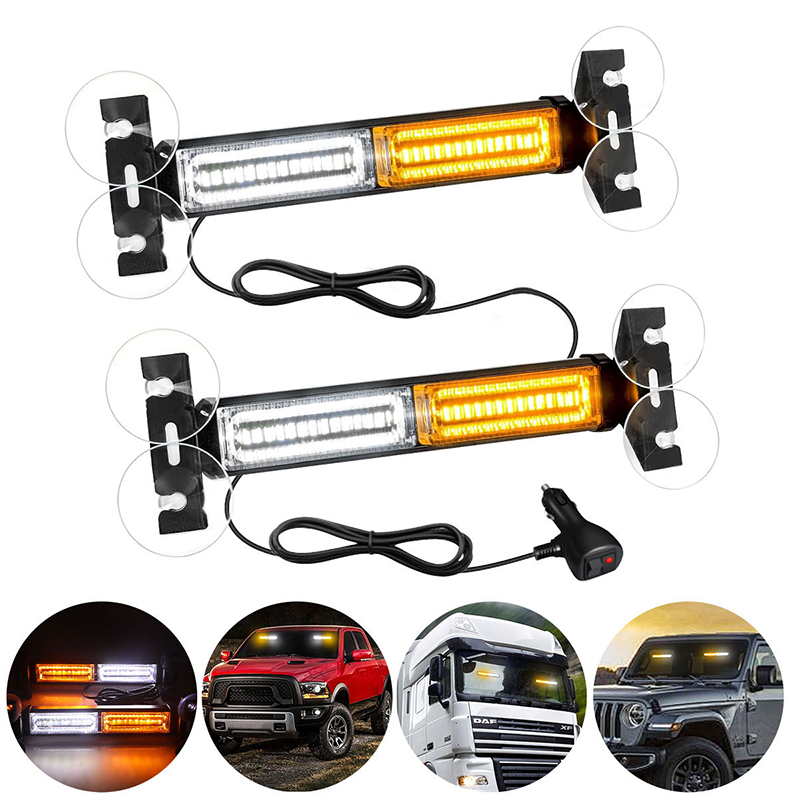 ⏳🔥LIMITED-TIME 50% OFF! ⏰LED Strobe Light Bar – High-Visibility, 18 Flash Patterns & Suction Mount – For Emergency & Work Vehicles ⚠️