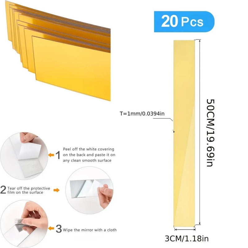🪩🏠 50% OFF! 💫🎨 Self-Adhesive Acrylic Mirror Wall Stickers – HD Reflection, Shatterproof & Easy Install. 3,746 Happy Customers! ✅