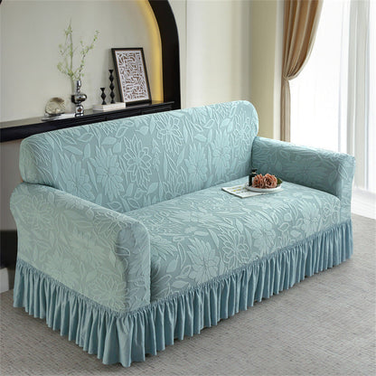 🏡✨50% OFF! 🛋️🛡️ Thickened Non-Slip Full Coverage Sofa Slipcover – Stylish Ruffle Skirt, Elastic Fit & Full Protection. Over 27,463 Sofas Refreshed!✨