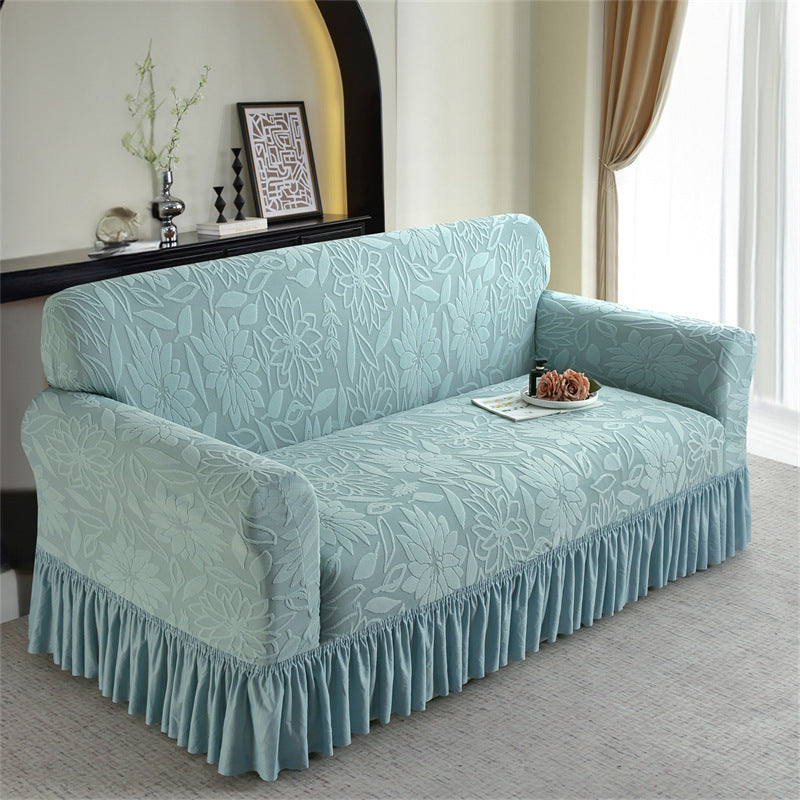 🏡✨50% OFF! 🛋️🛡️ Thickened Non-Slip Full Coverage Sofa Slipcover – Stylish Ruffle Skirt, Elastic Fit & Full Protection. Over 27,463 Sofas Refreshed!✨