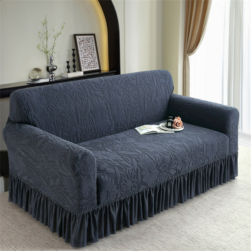 🏡✨50% OFF! 🛋️🛡️ Thickened Non-Slip Full Coverage Sofa Slipcover – Stylish Ruffle Skirt, Elastic Fit & Full Protection. Over 27,463 Sofas Refreshed!✨