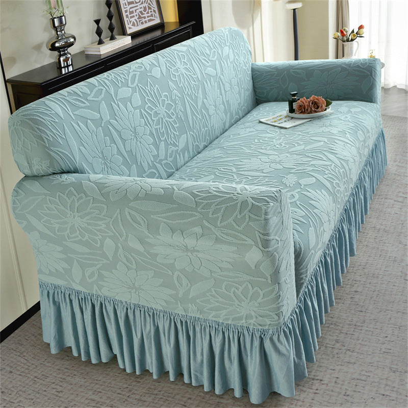 🏡✨50% OFF! 🛋️🛡️ Thickened Non-Slip Full Coverage Sofa Slipcover – Stylish Ruffle Skirt, Elastic Fit & Full Protection. Over 27,463 Sofas Refreshed!✨