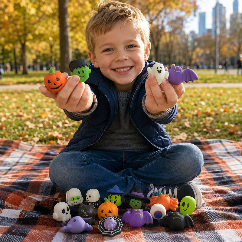 🎃 50% OFF! Halloween Squishy Toy Set Washable & Reusable🧹Party Favors & Trick-or-Treat 👻