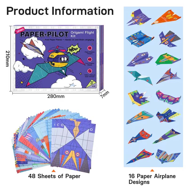 📢📢57% OFF !! ⏰Creative DIY Paper Airplane Set For Kids