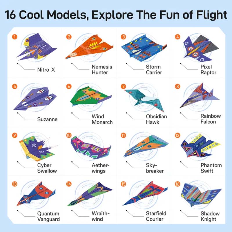 📢📢57% OFF !! ⏰Creative DIY Paper Airplane Set For Kids