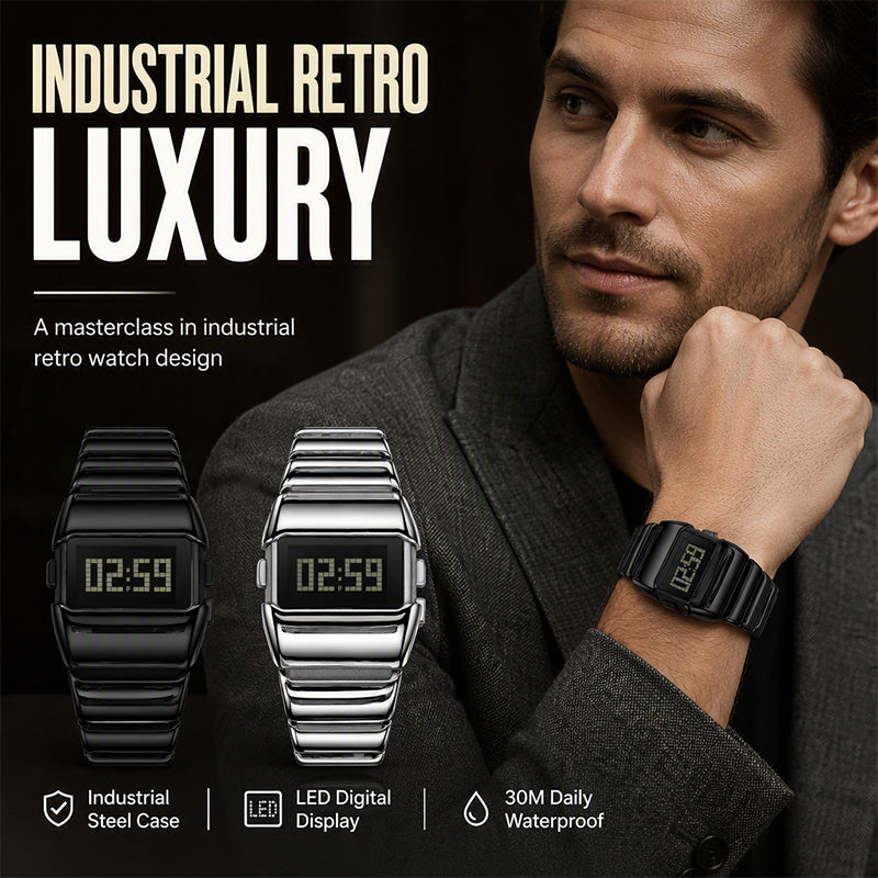 ⏳🔥LIMITED-TIME 50% OFF! ⏰✨ Premium Feel, All-Day Comfort – Luxury Digital Watch with Adjustable Metal Strap. Free UK Delivery