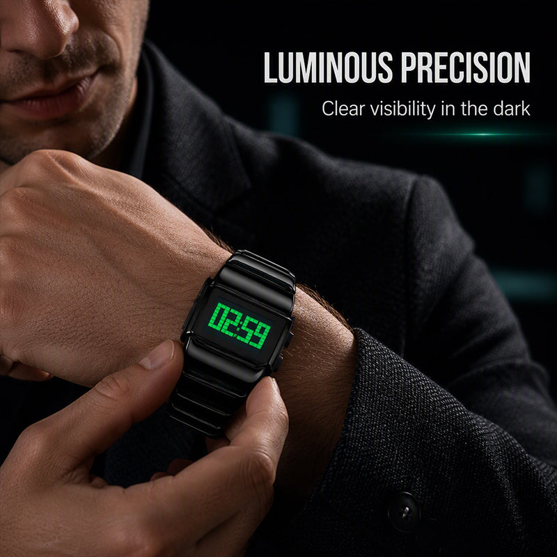 ⏳🔥LIMITED-TIME 50% OFF! ⏰✨ Premium Feel, All-Day Comfort – Luxury Digital Watch with Adjustable Metal Strap. Free UK Delivery