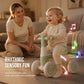 🚲🚼4-Wheel Light-Up Balance Bike for Toddlers with Music