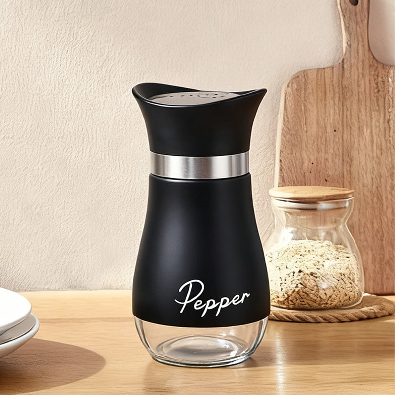 🐧🧂Penguin Salt & Pepper Shaker Set with Holder – Stainless Steel & Glass