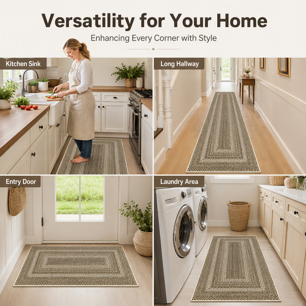 🏡✨50% OFF! 🪨💫 Elegant Woven Runner Rug – Non-Slip, Fast-Absorbing & Premium Craftsmanship for Any Room. Over 16,829 Beautiful Floors!✨