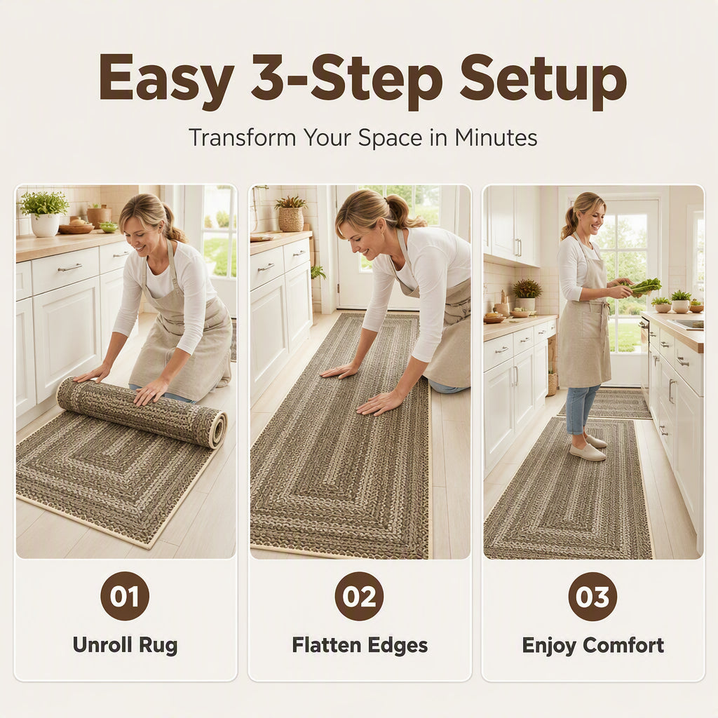 🏡✨50% OFF! 🪨💫 Elegant Woven Runner Rug – Non-Slip, Fast-Absorbing & Premium Craftsmanship for Any Room. Over 16,829 Beautiful Floors!✨