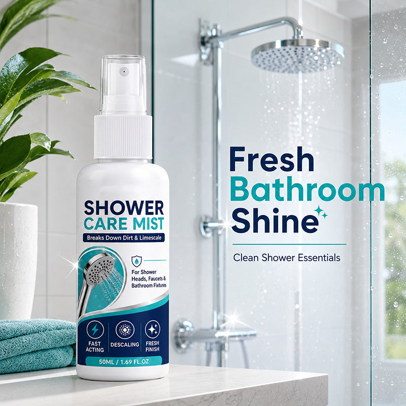⏰🔥LIMITED TIME 50% OFF!🔥50K+ SOLD! 🚿 Fast-Acting Limescale Remover Spray for Showerheads and Faucets