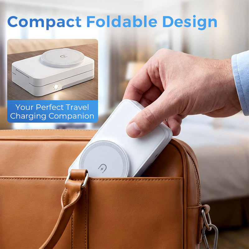 ⚡ 2026 Sale — Over 23,800 Sold! 📱 3-in-1 Foldable Magnetic Charging Stand – Wireless Charging for Phone, Watch & Earbuds, Compact & Space-Saving 🔌
