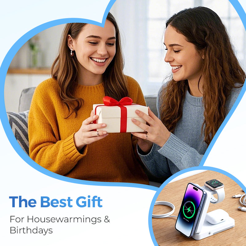 ⚡ 2026 Sale — Over 23,800 Sold! 📱 3-in-1 Foldable Magnetic Charging Stand – Wireless Charging for Phone, Watch & Earbuds, Compact & Space-Saving 🔌