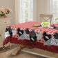 📢📢50% OFF !! 🐓 Red Plaid Rooster Tablecloth