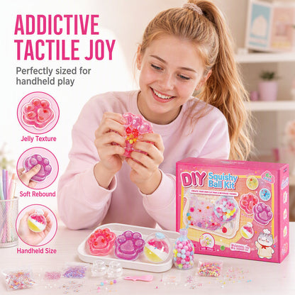 ⏰🔥LIMITED TIME 50% OFF!🔥50K+ SOLD! 🧁DIY Fried Ice Squishy Toy Kit with Cat Claw Design for Kids